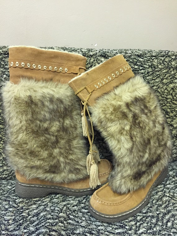 faux fur boots uk