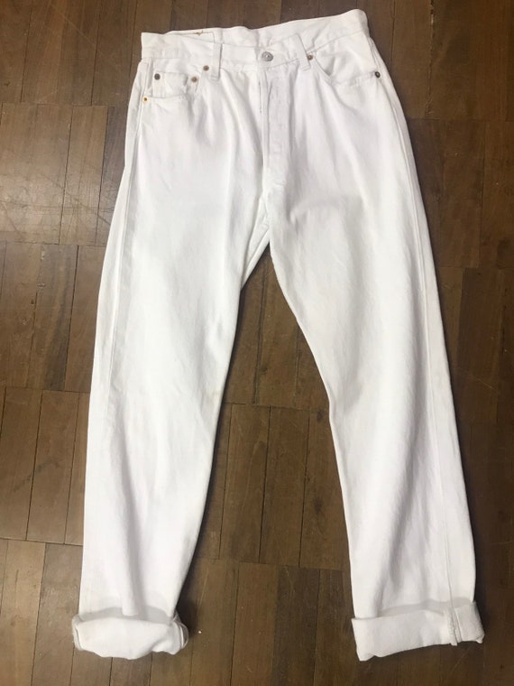 levi strauss white jeans