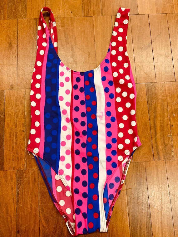 spotty swimming costume