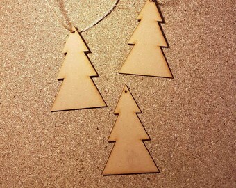 Wooden Christmas trees