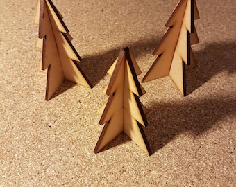 Wooden Christmas trees