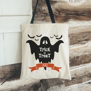 Trick-Or-Treat Bag Personalized - Trick-Or-Treat Bucket - Halloween - Trick'r Treat - Trick Or Treat Bag - Halloween Tote