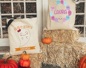 Trick-Or-Treat Bag Personalized - Trick-Or-Treat Bucket - Halloween - Trick'r Treat - Trick Or Treat Bag - Halloween Tote