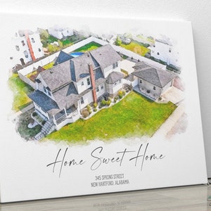 personalized gift, house portrait, home gift