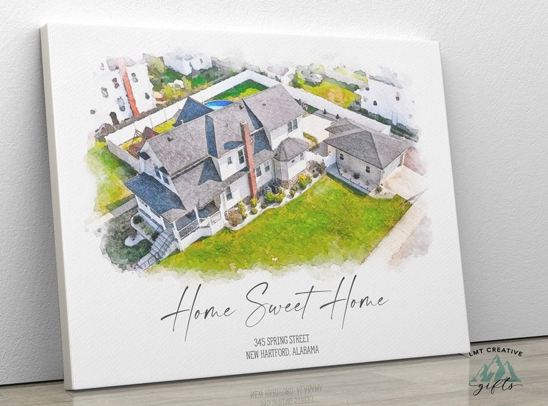 personalized gift, house portrait, home gift