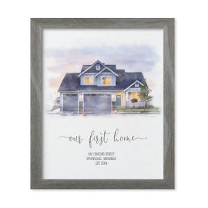 personalized gift, house portrait, home gift