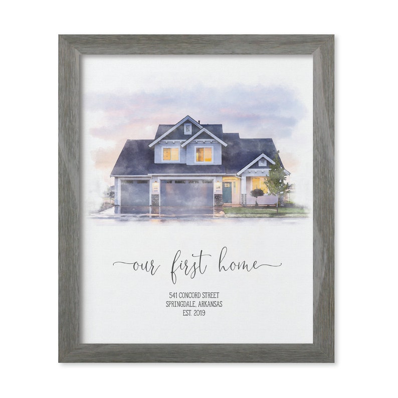 personalized gift, house portrait, home gift