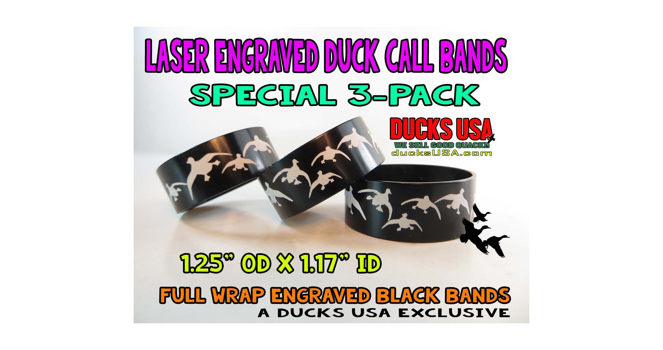 Duck Call Bands with 360 Laser Engraved Flying Mallards Etsy