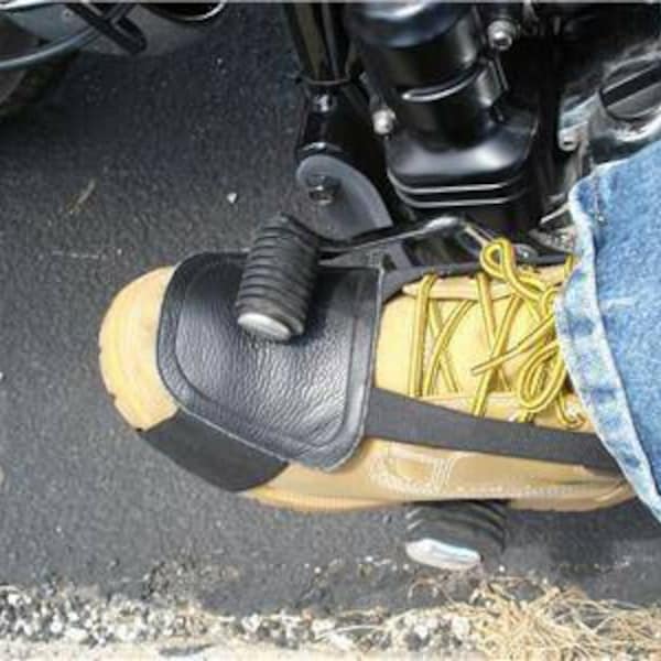 Leather Boot Protector shifter Guard for motorcycle Riding Boot scuff guard from shifter