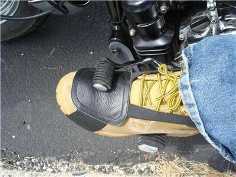 Leather Boot Protector Shifter Guard for Motorcycle Riding Etsy
