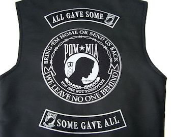 Pow Patch Set Veteran All Gave Some Gave all 3 piece back rockers set