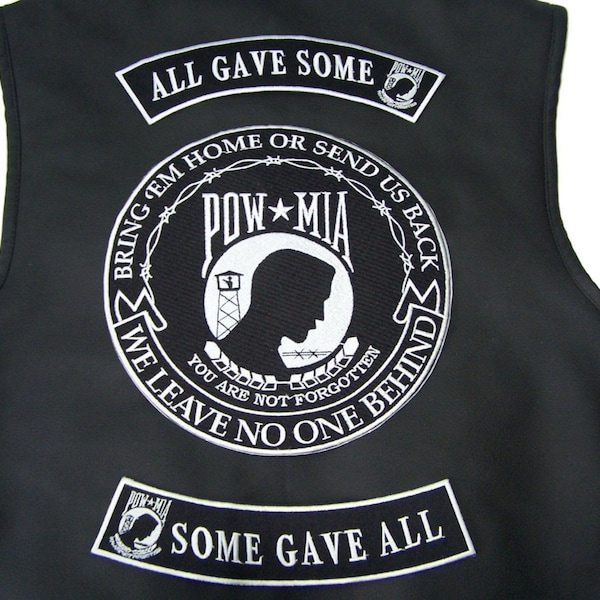 Pow Patch Set Veteran All Gave Some Gave all 3 piece back rockers set