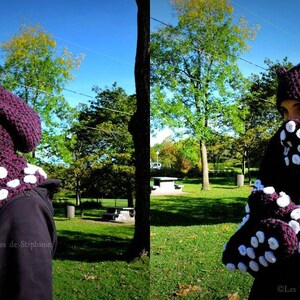 Crochet PATTERN Octopus scoodie, hat scarf mittens, Squid crochet pattern tentacle, Octopus hat crochet pattern, Steampunk kit for winter image 4