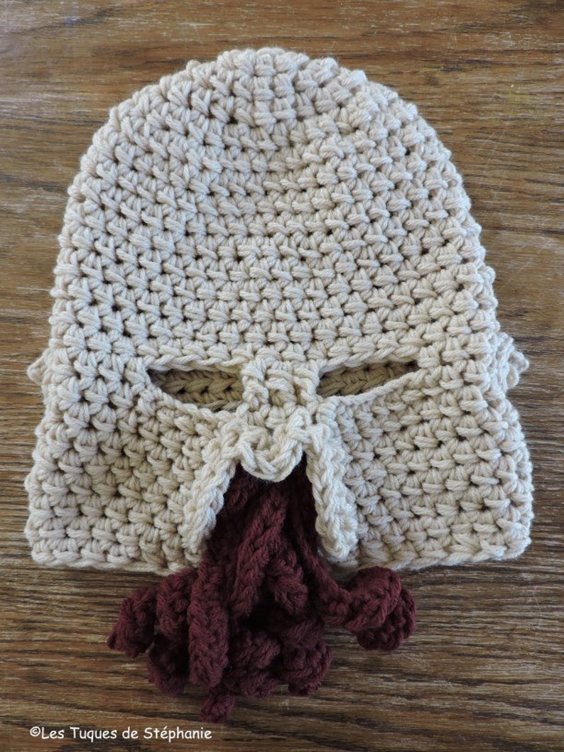 Crochet PATTERN balaclava humanoid Alien Oods inspired, crochet pattern for extra-terrestrial hat Dr. Who inspired image 2