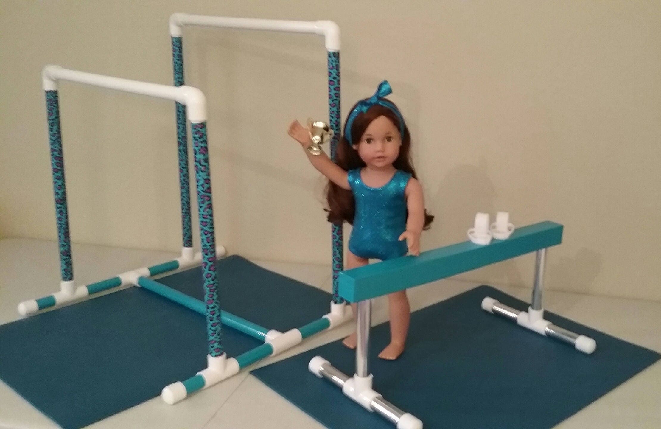 Uneven Bars Balance Beam Gymnastic set For 18 Etsy