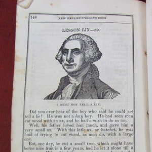 New English Spelling Book And Child&#39;s First Reading Book by John M&#39;Call Published in Hartford 1846