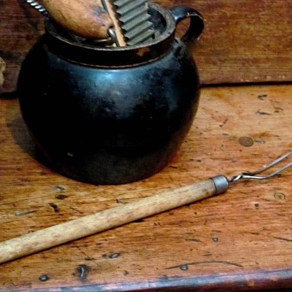 Antique Forks With Wooden Handle Etsy