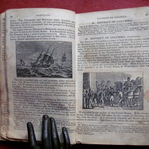 The Malte-Brun School Geography by Samuel Goodrich Published by H.& F. J. Huntington Hartford CT Numerous Engraved Illustrations 1838