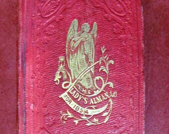 The Lady's Almanac voor 1854 door Damrell, Moore, G Coolidge Gepubliceerd door John P Jewett & Co Boston Poetry Flower Illustrations Women Authors