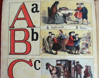 The London Alphabet Published by Frederick Warne & Co. London with Illustrations Printed in Colors Antique Children's Book