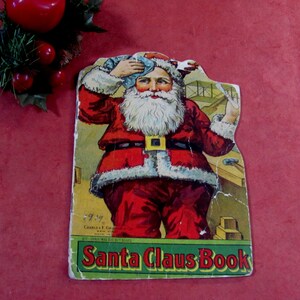 Kerstmanboek Annie&#39;s&#39; & Willie&#39;s Prayer door Sophia P. Snow, gepubliceerd door Charles E. Graham, NY 1915 illustraties antiek kerstboek