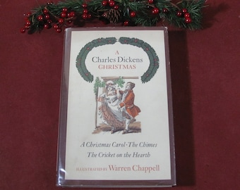 A Christmas Carol by Charles Dickens Illustrated by Warren Chappell 1st Edition Published in 1976 by Oxford University Press NY Dust Jacket