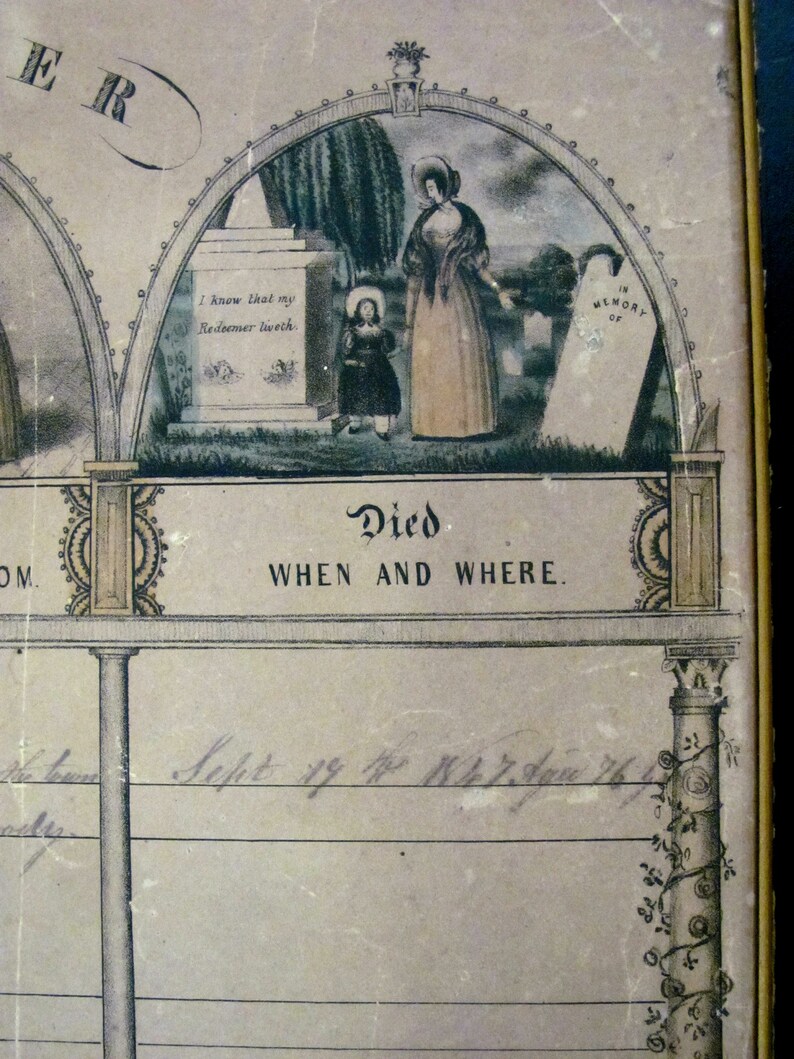 Early Family Register Jones Family Dracut Massachusetts Etsy