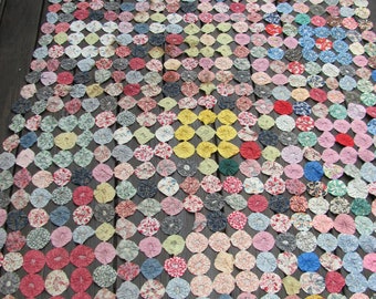 よしよし　　　OLD CALICO PATCH WORK QUILT Antique Patchwork Calico Quilt – Wendy Addison Studio