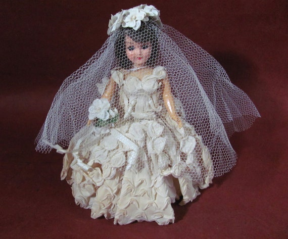 vintage doll in wedding dress cute Gorgeous Vintage All Original Sweet Sue Walker 17 Bride Wedding Doll