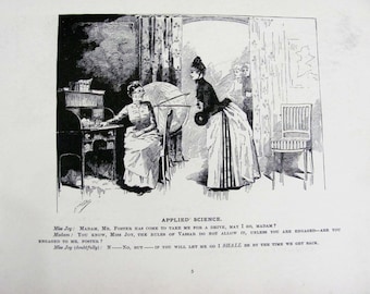 The Good Things of Life Vierde serie, gepubliceerd in 1887 door Frederick A Stokes, NY, zwart-witillustraties politieke humor
