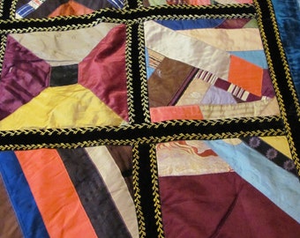 アンティーク クレイジー キルト 61