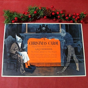 Calendario dell'avvento di 12 giorni di A Christmas Carol Adattato dal racconto di Dickens di R J Cruikshank Dipinti di Fritz Wegner Pubblicato da Seabury Press CT