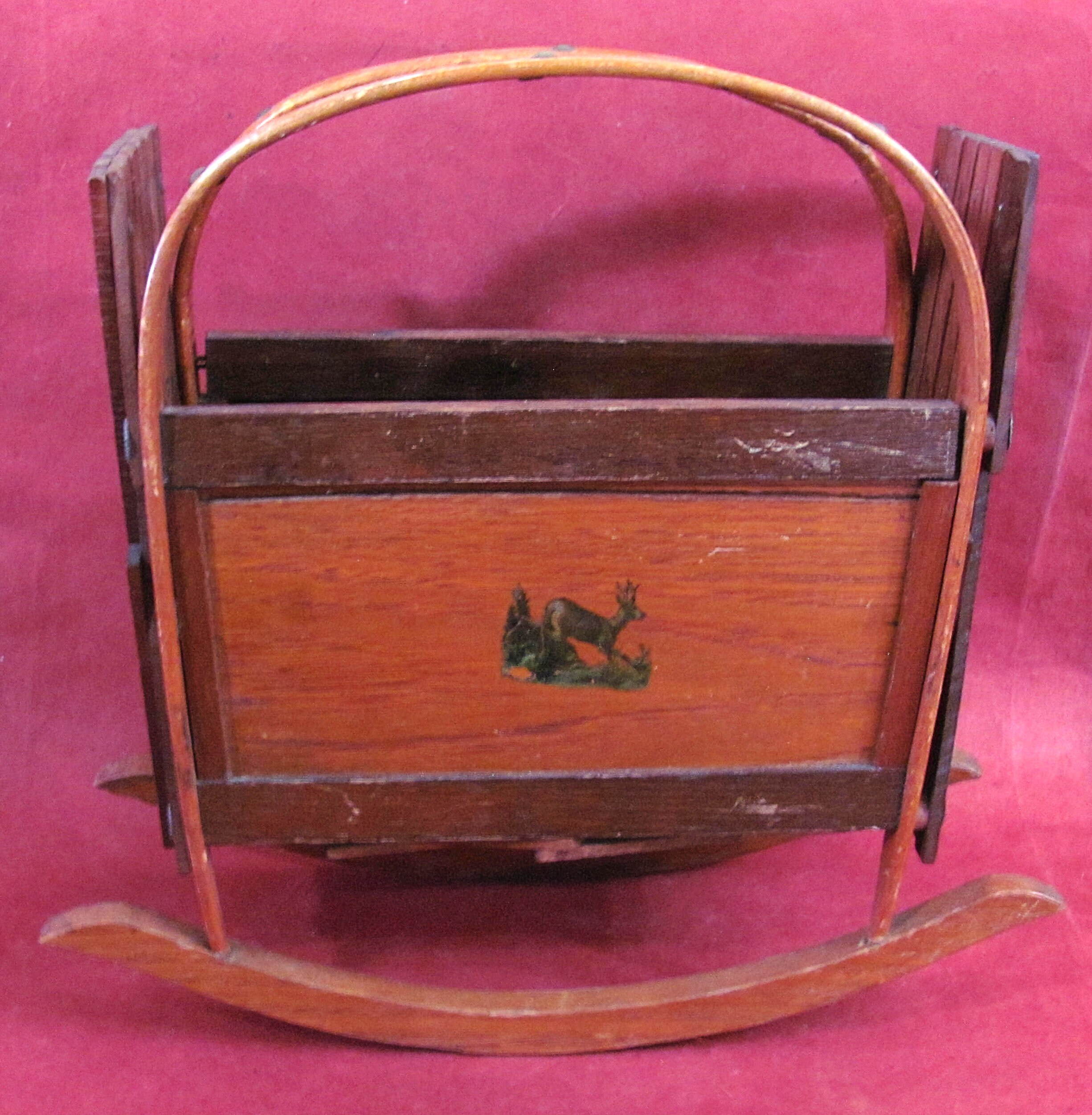 Antique Doll Cradle Expandible Bentwood Ends Arts Crafts Era Antique Doll Furniture Etsy Canada