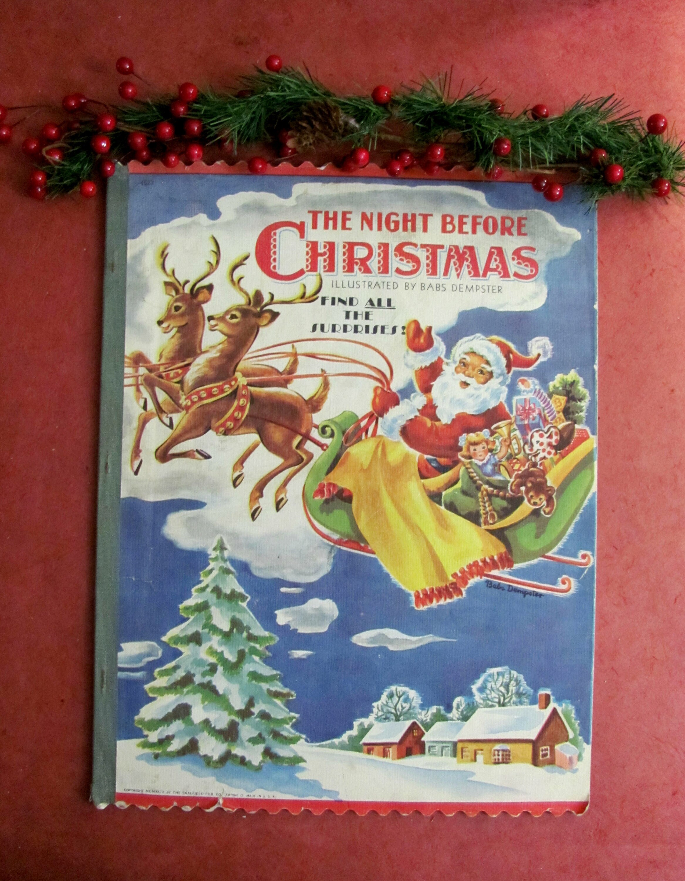Vintage 1978 Danmar The Night Before Christmas Giant Coloring Book – Time  Warp, LLC