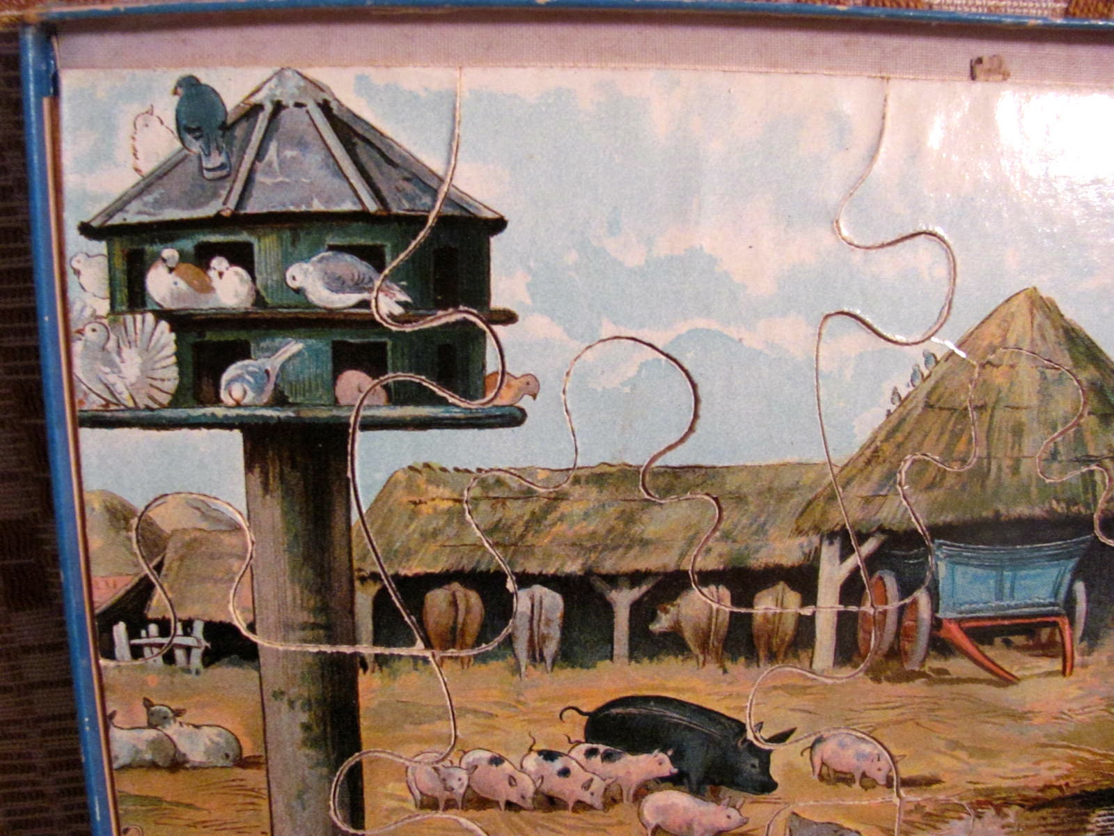 The Farm Puzzle Box by E. P. Dutton & Ernest Nister Rare With Original ...