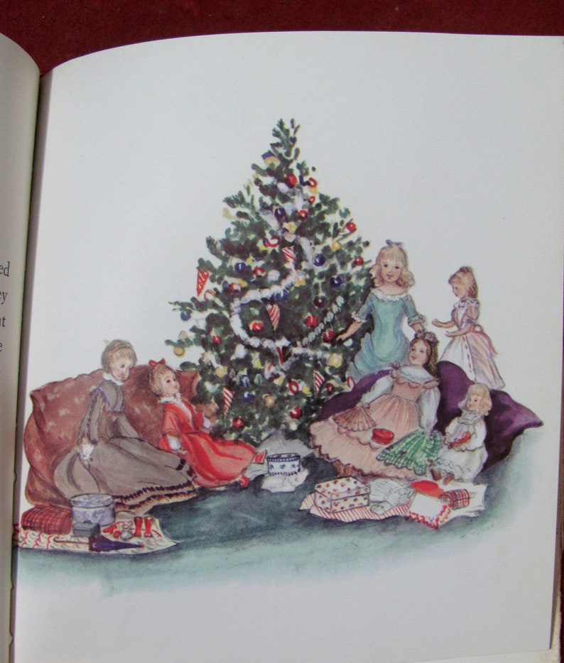 The Doll's Christmas by Tasha Tudor Published in 1950 by Henry Z. Walck Inc. NY 1st Edition 1st Printing Original DJ Vintage Children's Book image 2