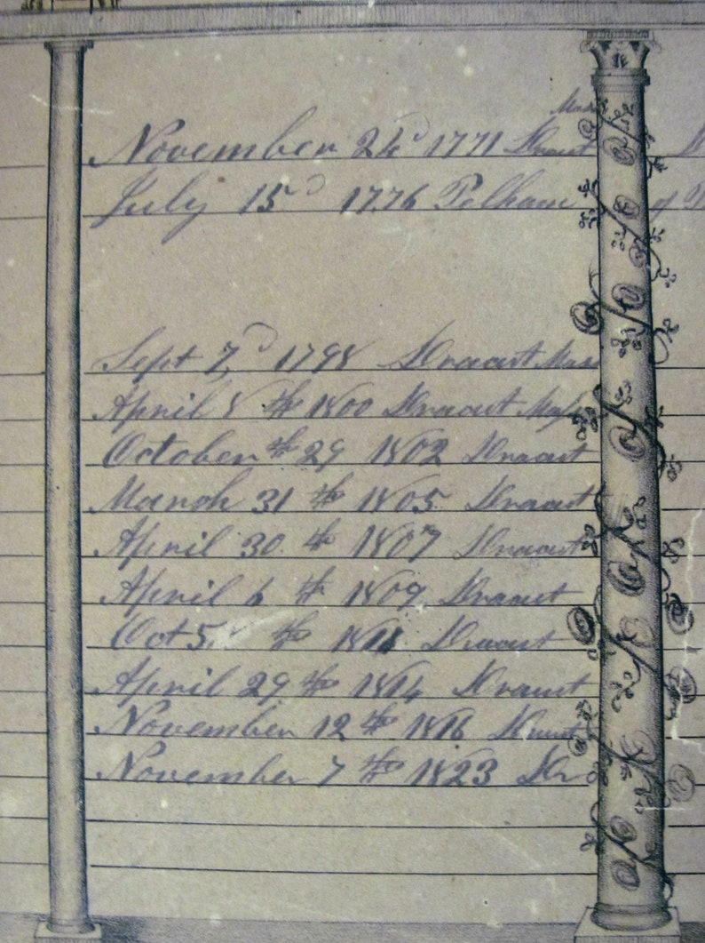 Early Family Register Jones Family Dracut Massachusetts Etsy