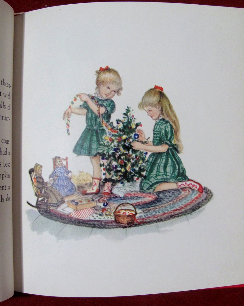 The Doll's Christmas by Tasha Tudor Published in 1950 by Henry Z. Walck Inc. NY 1st Edition 1st Printing Original DJ Vintage Children's Book image 8