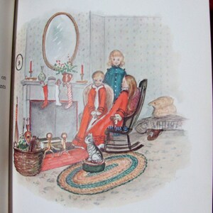 The Doll's Christmas by Tasha Tudor Published in 1950 by Henry Z. Walck Inc. NY 1st Edition 1st Printing Original DJ Vintage Children's Book image 10