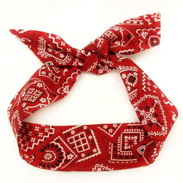 Bandana Headband Etsy