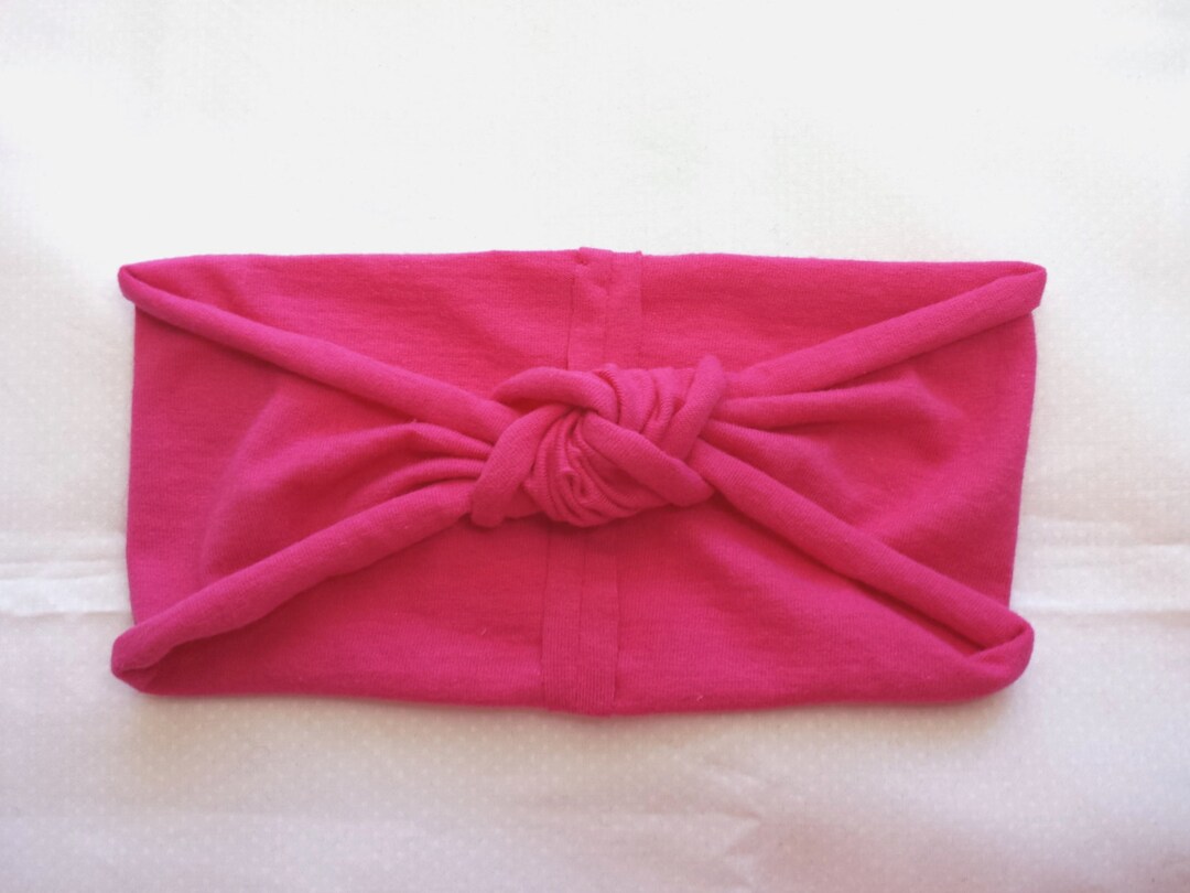 Pink Knot Headwrapwhite Knot Headwrapbaby Headbandbaby Knit Etsy