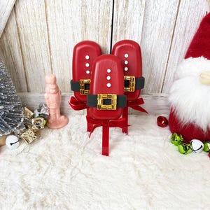 Fake Santa Popsicles / Fake Christmas Candy / Faux Lollipops / Tiered Tray Decor / Christmas Decor / Santa