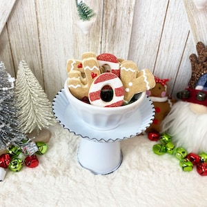 Fake Mini Joy Cookies / Faux Christmas Cookies / Tiered Tray Decor / Gingerbread Decor / Christmas Decorations