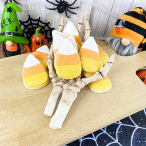 Fake Candy Corn Cookies / Faux Cookies / Halloween Decor / Tiered Tray Decor /Farmhouse