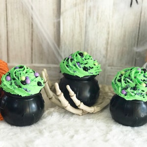 Fake Cauldron Cupcakes I Halloween Decor I Tiered Tray Decor I Faux Food I Farmhouse I Witches Brew I Cauldron