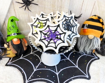 Gefälschte Spinnennetz Kekse / Halloween Dekor / Tier Tablett Dekor / Bauernhaus