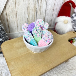 Fake Pastel Nutter Butter Cookies / Faux Christmas Food / Pastel Christmas / Tiered Tray Decor / Christmas Decor / Candyland Decor