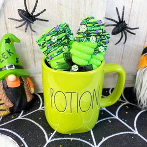 Fake Frankenstein Lollipop I Halloween Decor I Faux Food I Farmhouse Decor I Fake Popsicle
