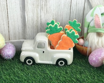 Fake Carrot Easter Cookies / Faux Easter Cookies / Easter Decor / Tiered Tray Decor / Spring Decor