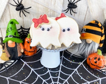 Fake Ghost Cookies / Faux Cookies / Halloween Decor / Tiered Tray Decor /Farmhouse